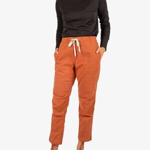 Topo Designs Dirt Pants in Rust | Comfortable and Durable Canvas Pants | Size M
